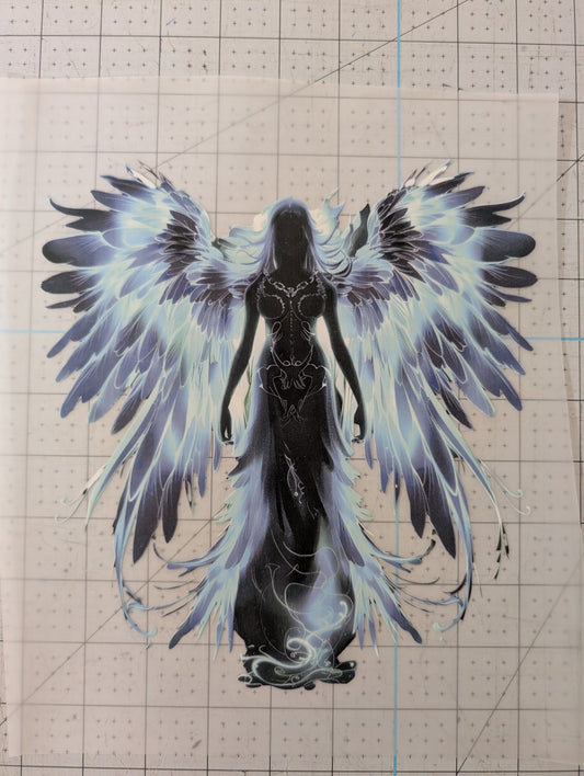 Iron on transfer - blue angel 8" x 9"