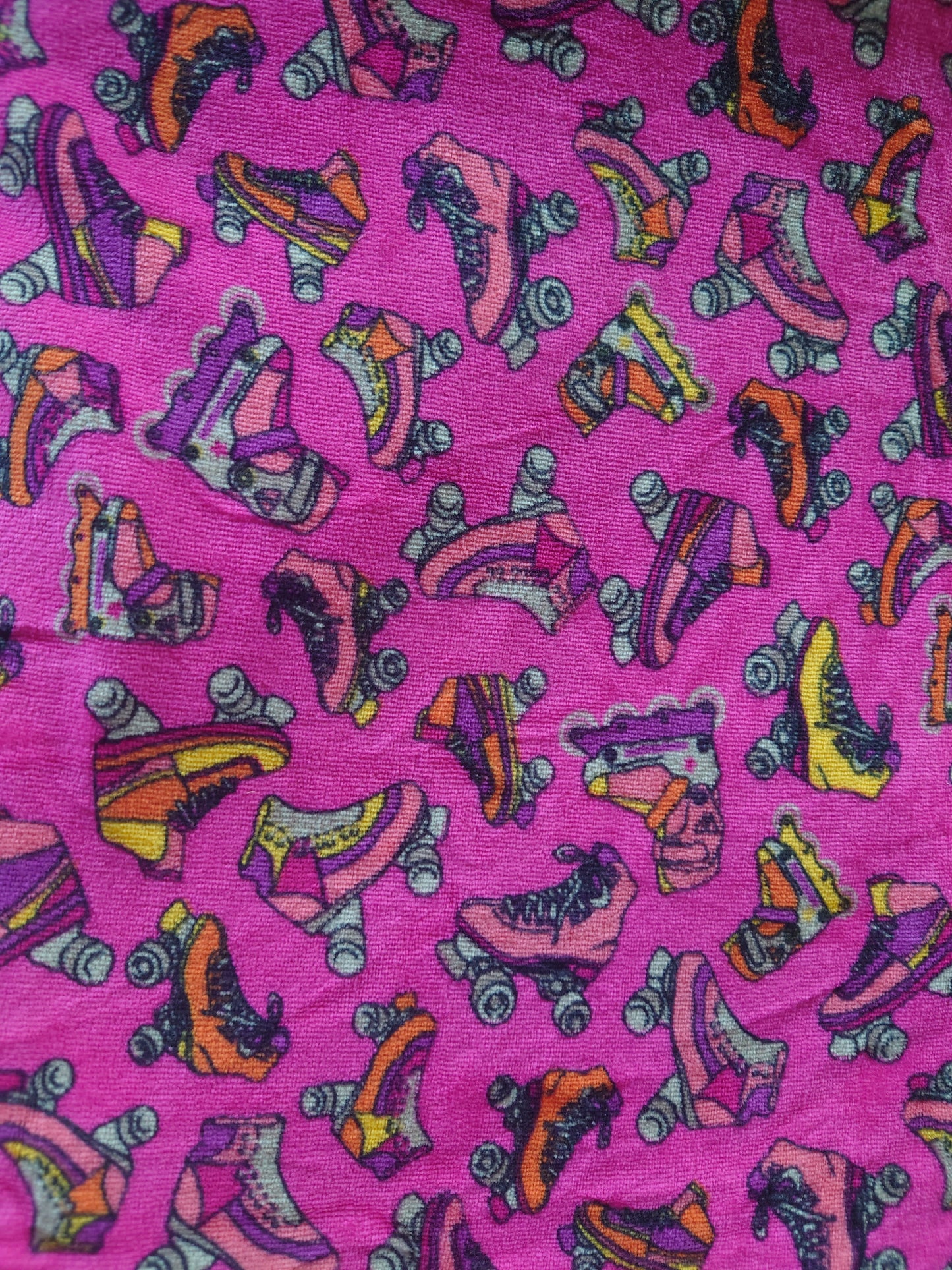 Pink Retro Roller Skates Velour type 2m