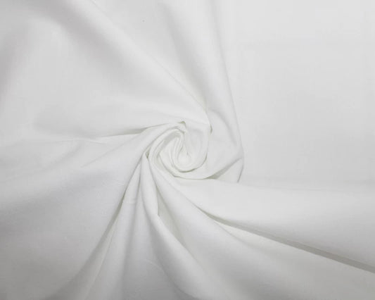 Plain White 100% Cotton