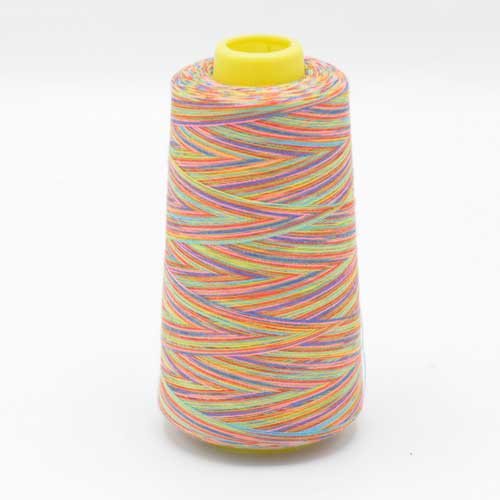 Multi Rainbow variegated overlocker cones - 107