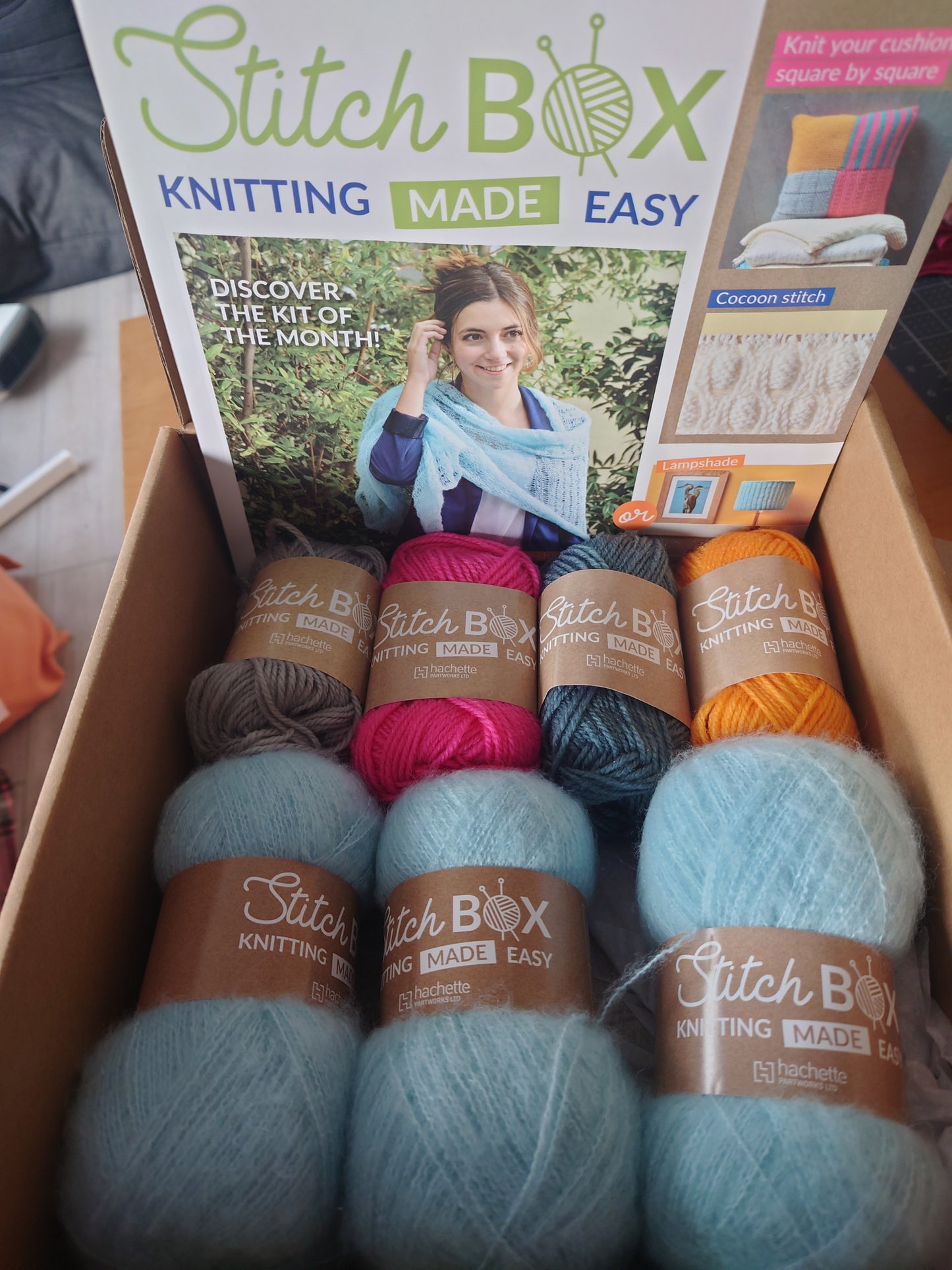 Stitch box, yarn & pattern booklet, box 2