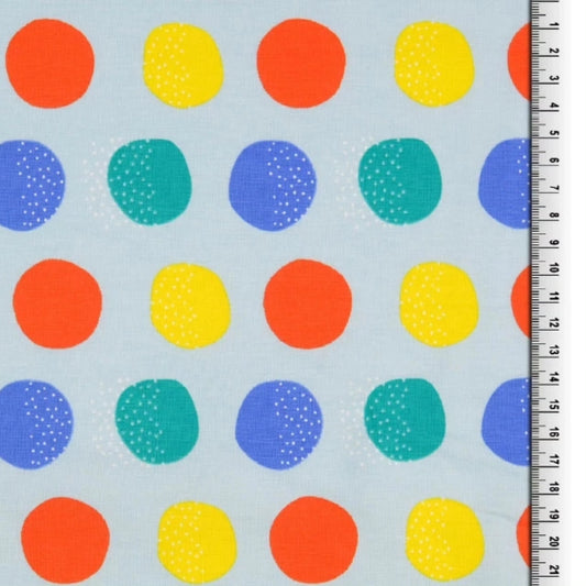 Rainbow Spots Cotton Jersey