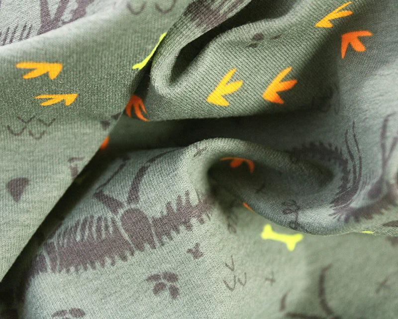Dinosaur skeleton Cotton Jersey