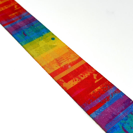 Rainbow stripe webbing 38mm