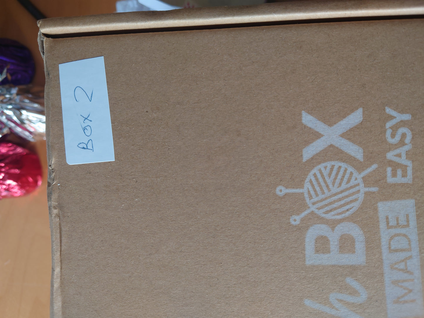 Stitch box, yarn & pattern booklet, box 2