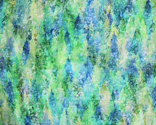 Green "tree" Cotton Jersey