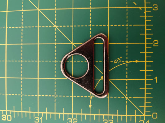 38mm Triangle Connector - Gunmetal x2