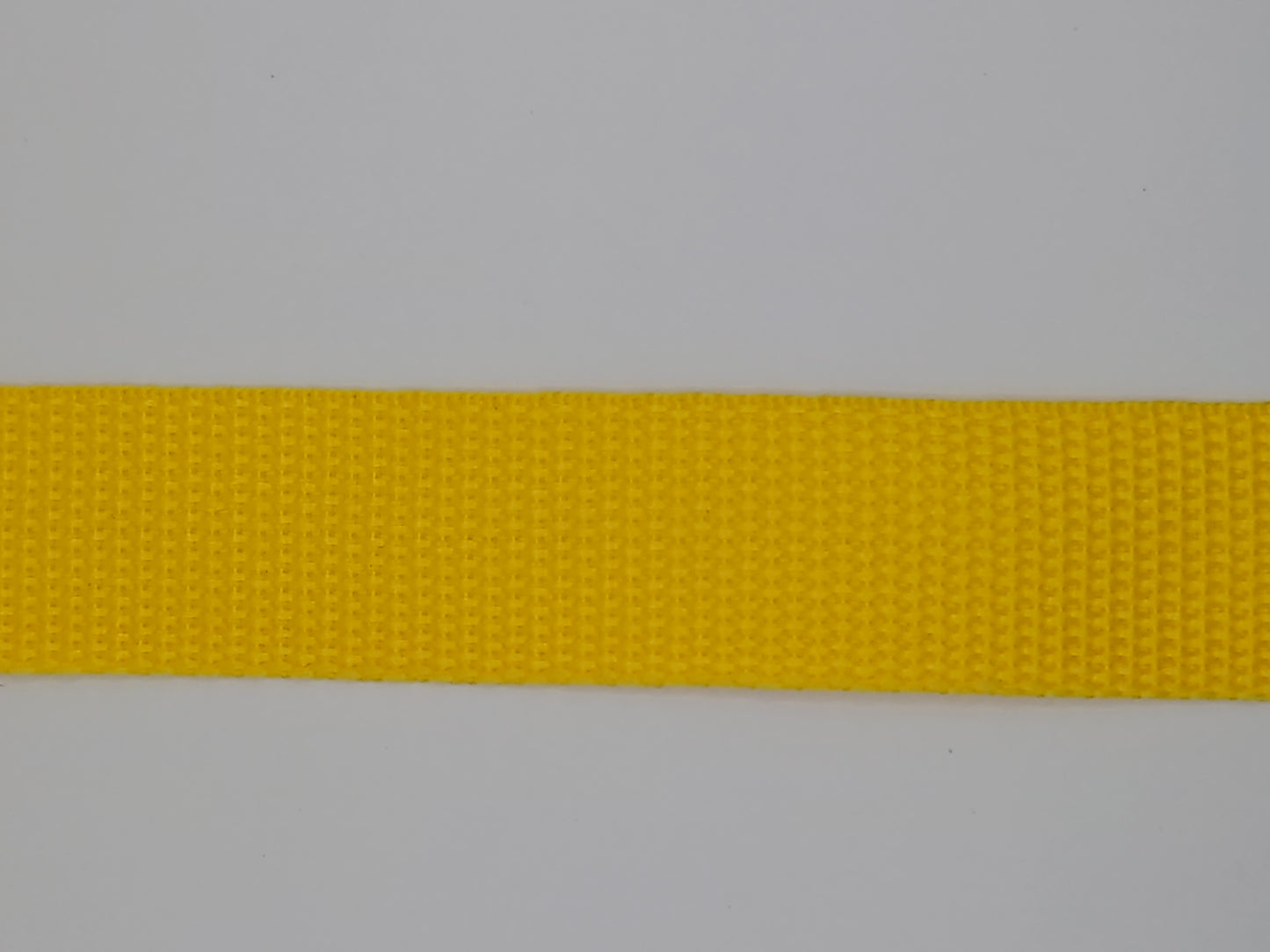 25mm Polypropylene Webbing Yellow