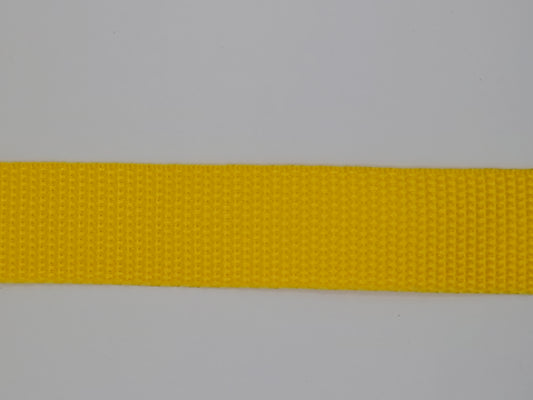 25mm Polypropylene Webbing Yellow