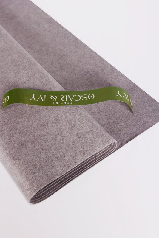 Felt - 36″/ 90cm wide, 30% wool, 70% viscose – colour M2 Marl Grey