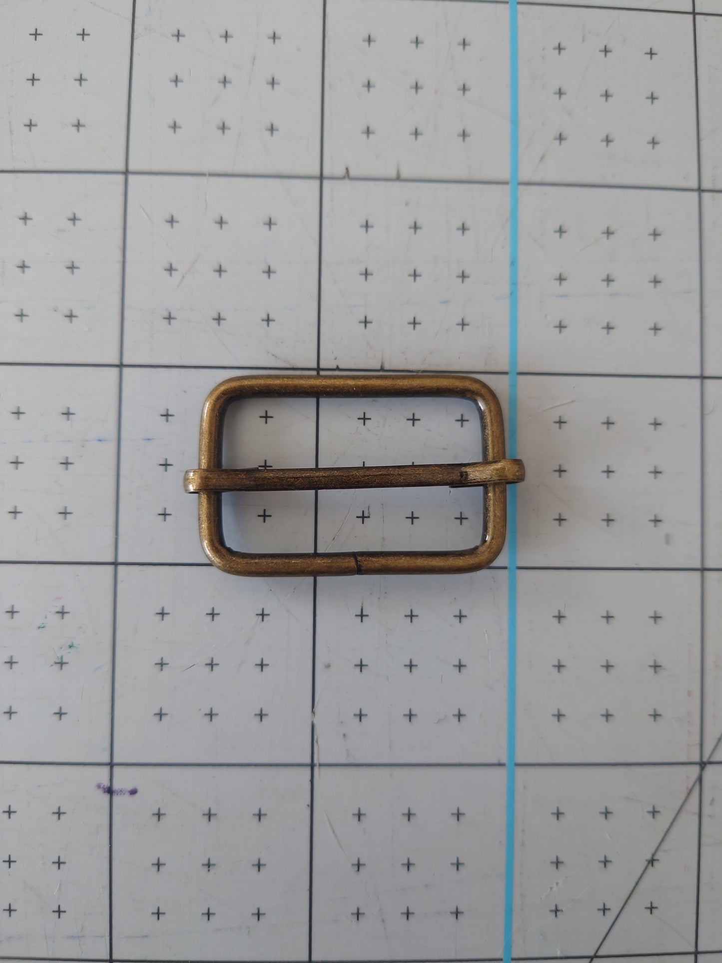 32mm Rectangle Slider - Antique Brass