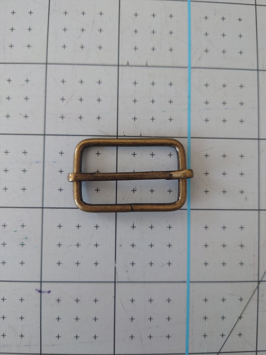 32mm Rectangle Slider - Antique Brass