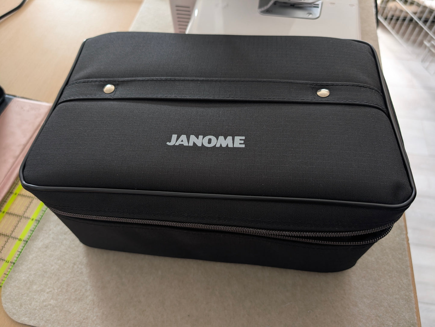 Janome sewing machine feet and accessories box