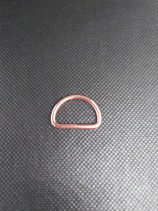 25mm Rose Gold D Ring