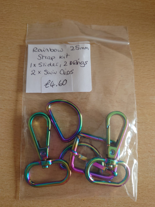 25mm Bag Strap Kit - Rainbow