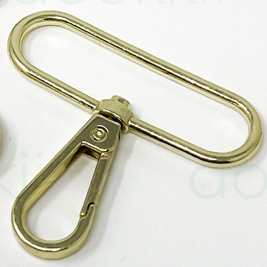 50mm snap hooks – bright brass