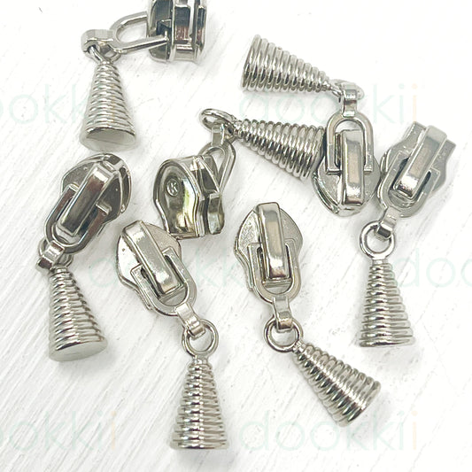 Cone Zip Silver #5 Zip Slider