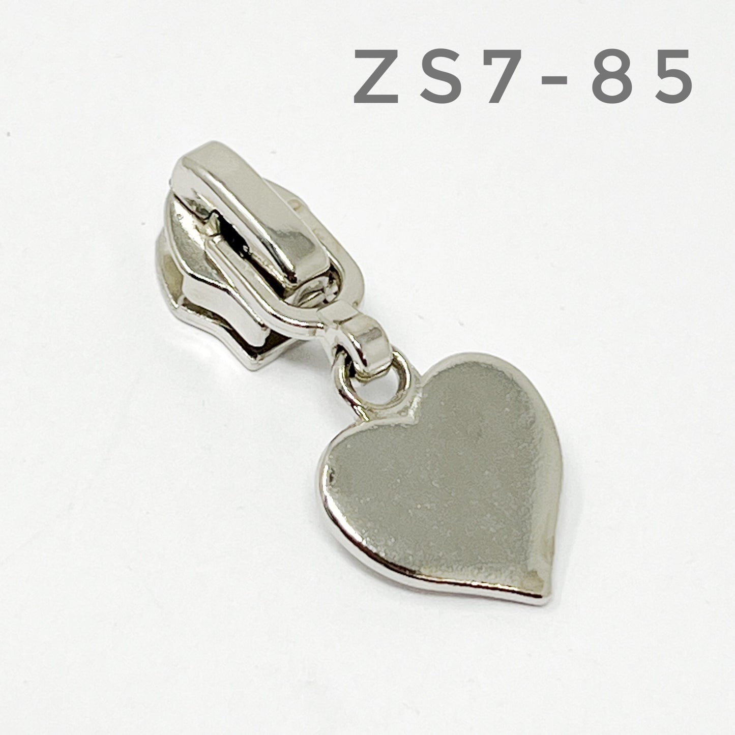 Heart Silver #5 zip slider