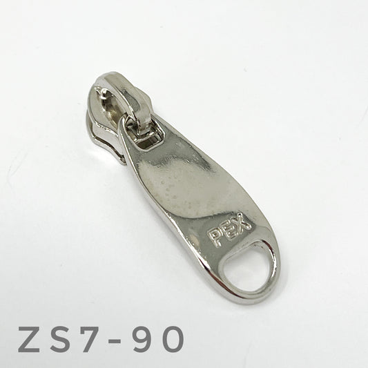 Silver Large Pull Zip #5 Zip Slider