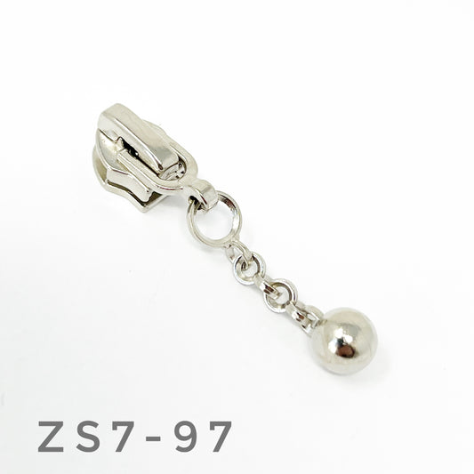 Silver Pull Zip #5 Zip Slider