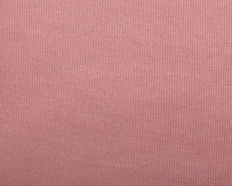 Dusky Pink Plain Rib Knit