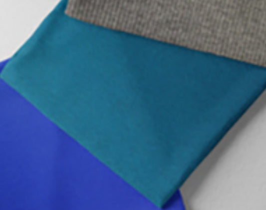 Petrol/teal ribbing - half meter