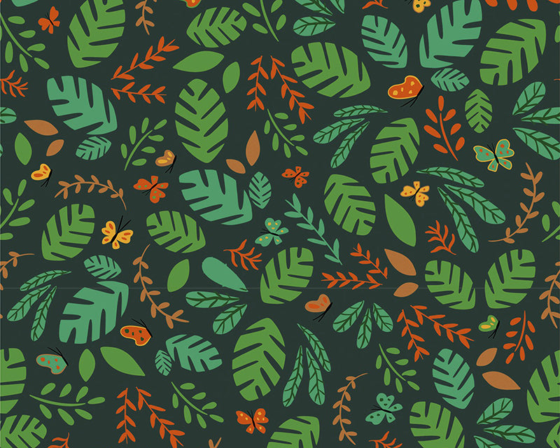 Jungle Leaves Cotton Jersey