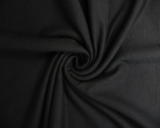 Black Stretch Linen Mix