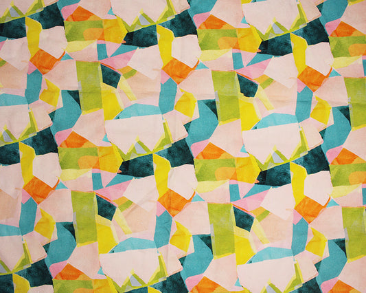 Little Johnny Geometric Watercolour Linen Mix