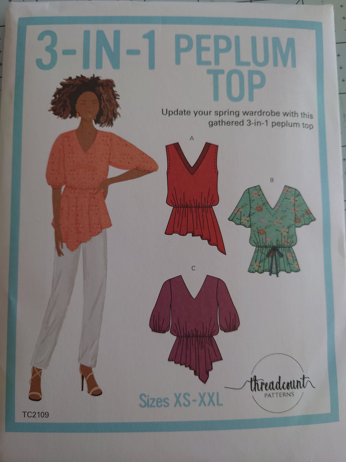 3 in 1 Peplum Top by Threadcount