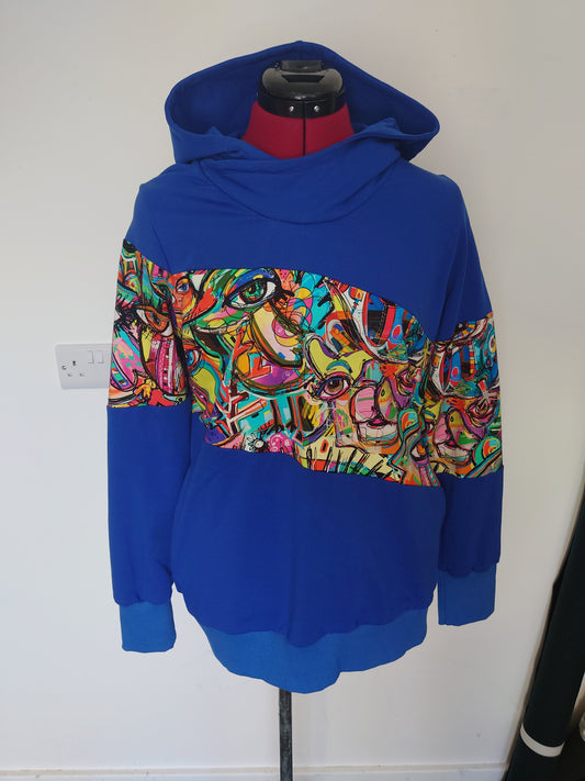 Ladies Colour Block Hoodie