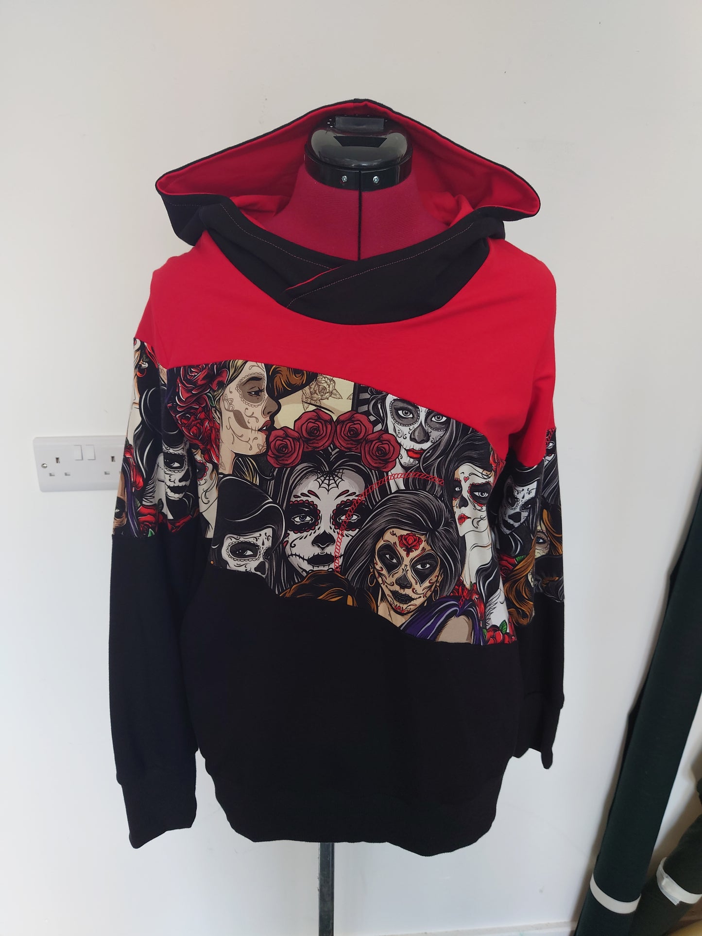 Adult Sugar Skull Ladies Hoodie