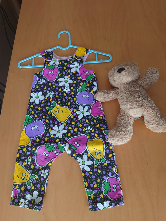 9-12m Fruit Dungarees