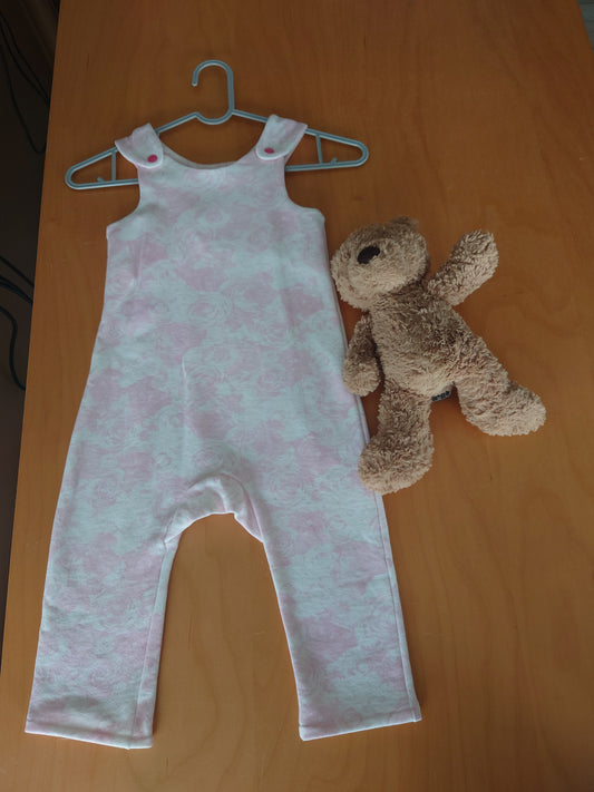 12-18m Rose Sweatshirt Dungarees