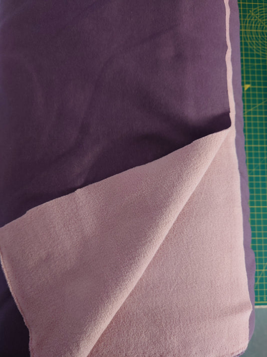 Mauve Jersey Fleece Double Face 310gsm