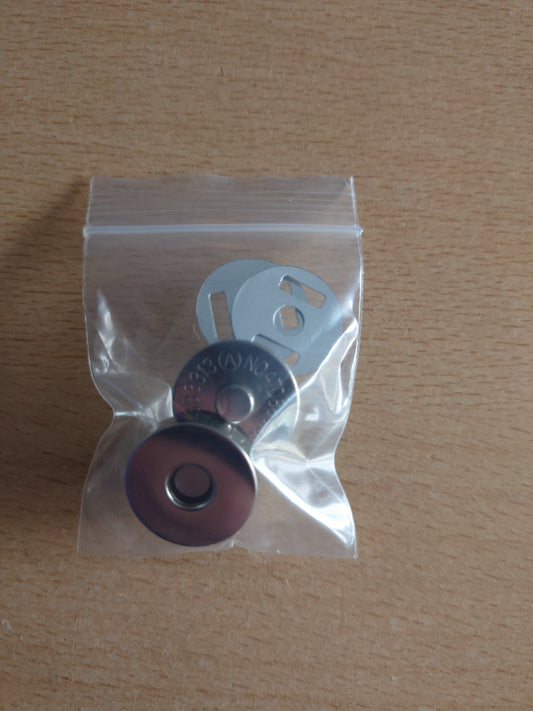 Magnetic Bag Clasp silver
