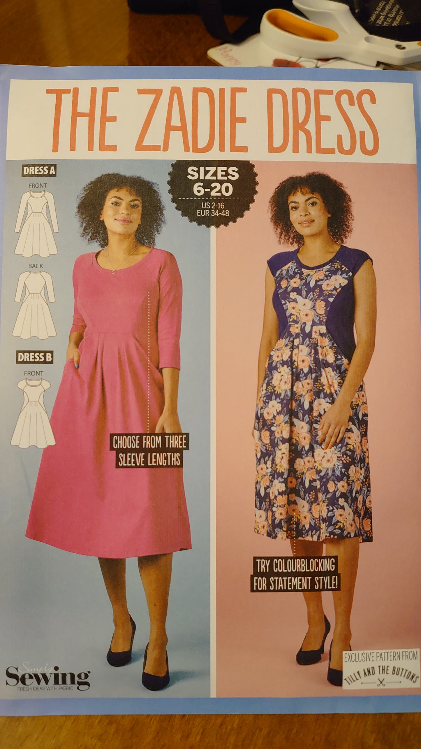 Tilly and the Buttons 'The Zadie Dress' Sewing Pattern