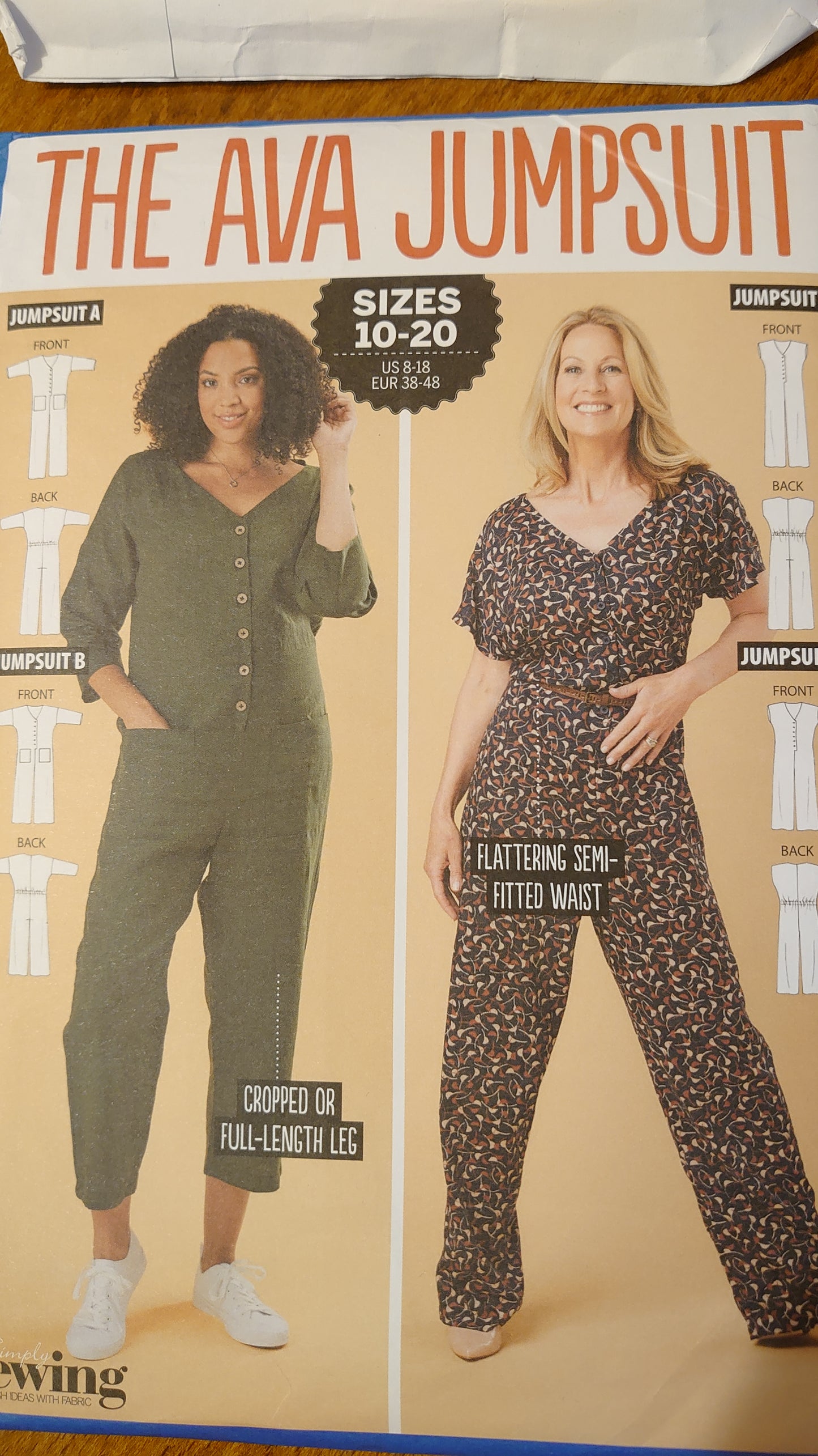 The Ava Jumpsuit Sewing Pattern