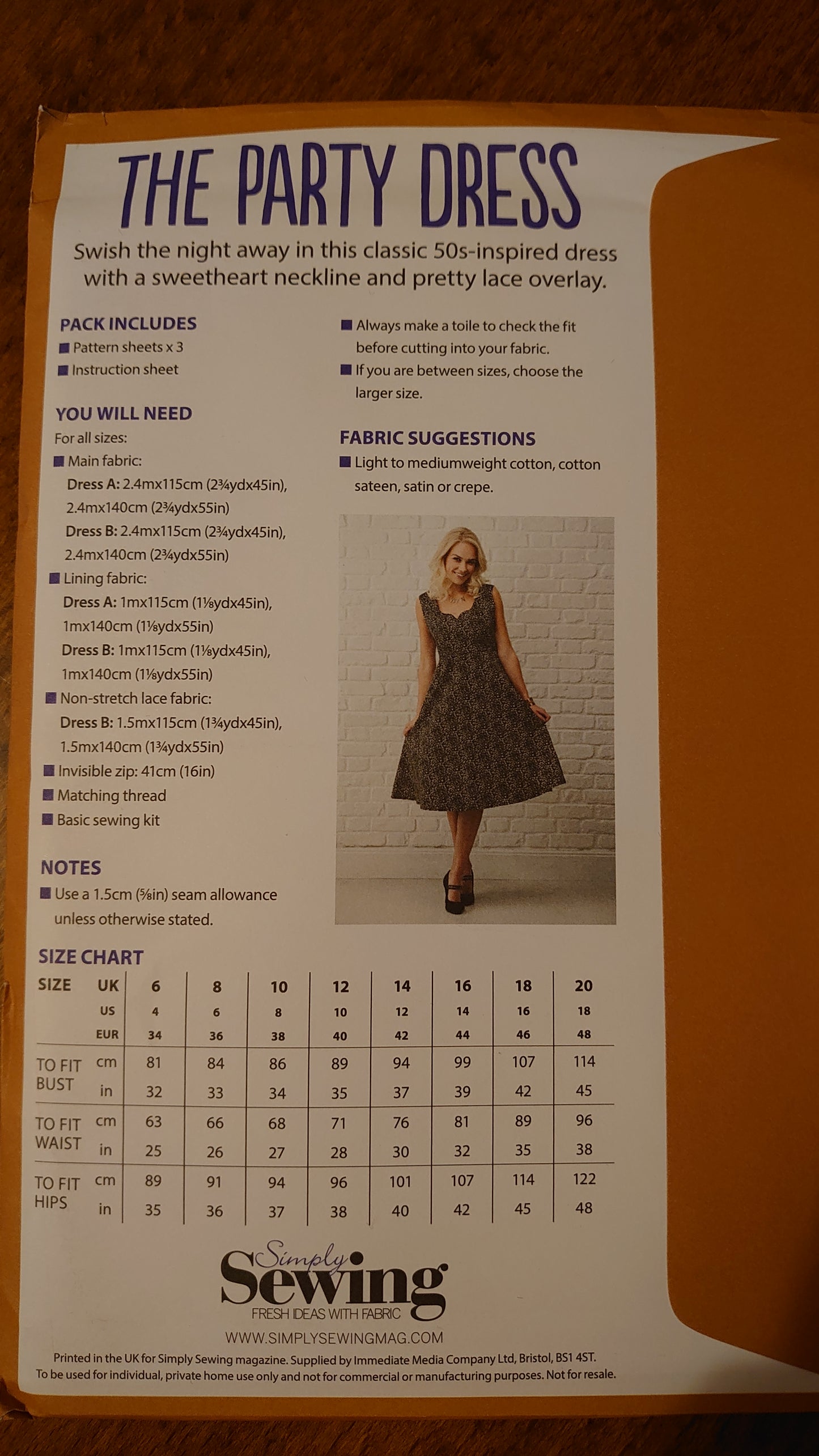 The Party Dress Sewing Pattern