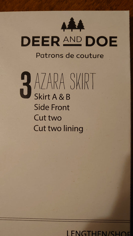 Deer and Doe Azara Skirt Sewing Pattern