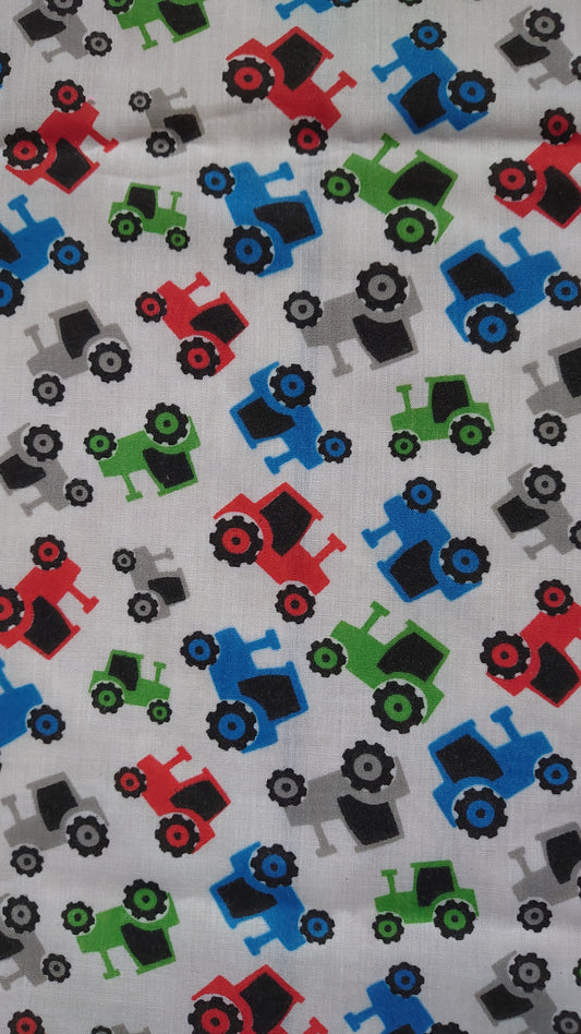 Polycotton tractors 2.20m piece