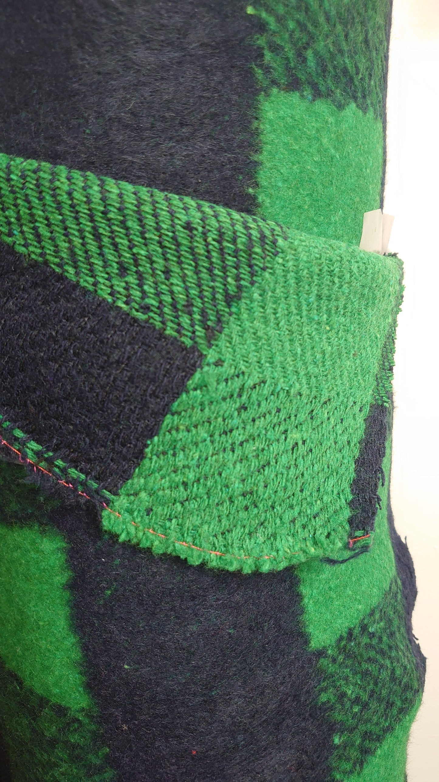 Green Check Wool Mix 3m for £15