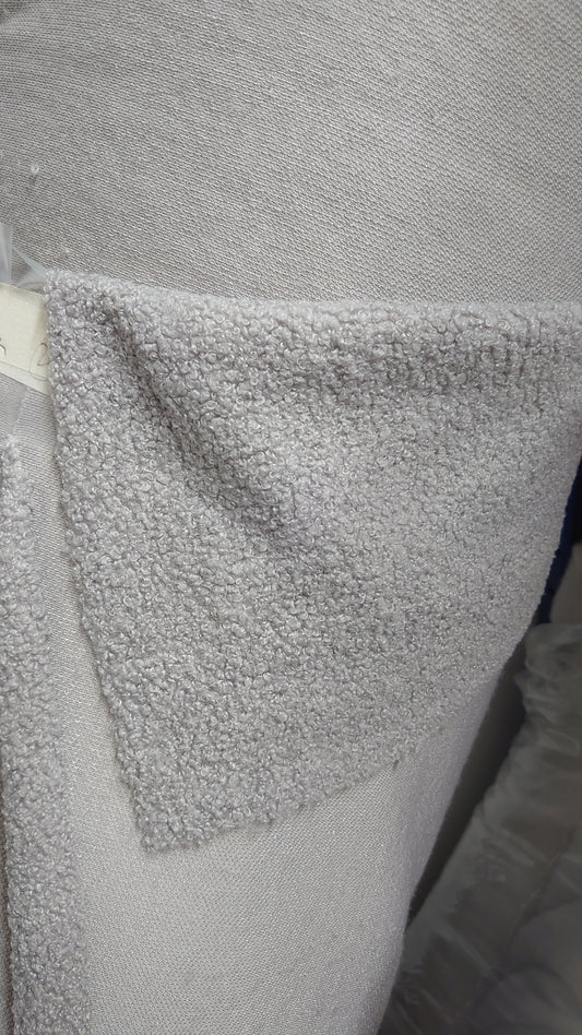 Silver Sherpa Fleece