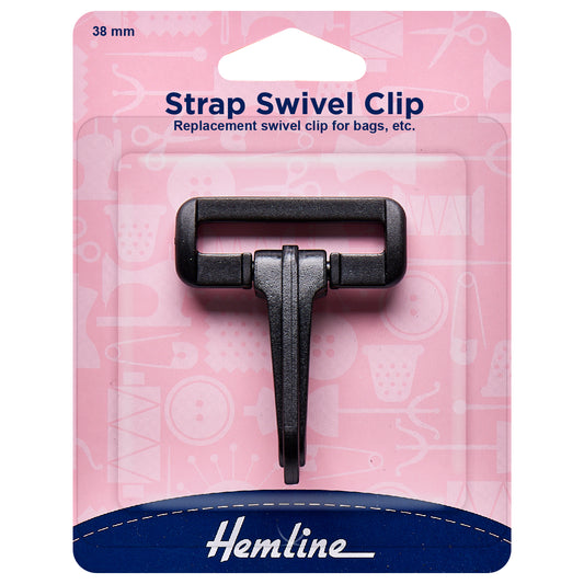 Swivel clip 38mm Black