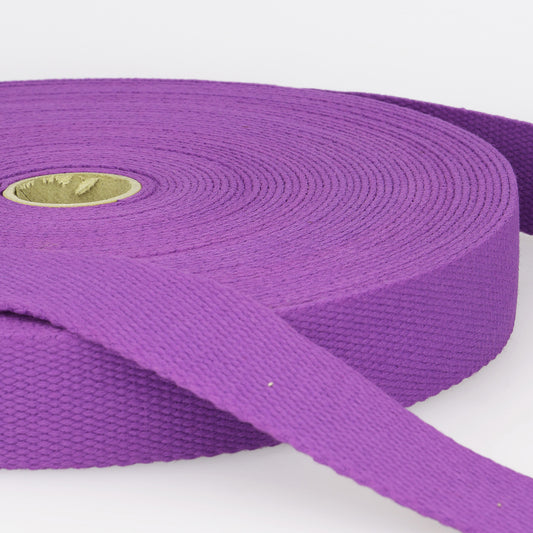 Trim: Webbing: Cotton: 25mm Plum