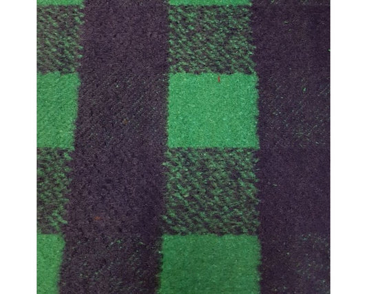 Green Check Wool Mix 3m for £15