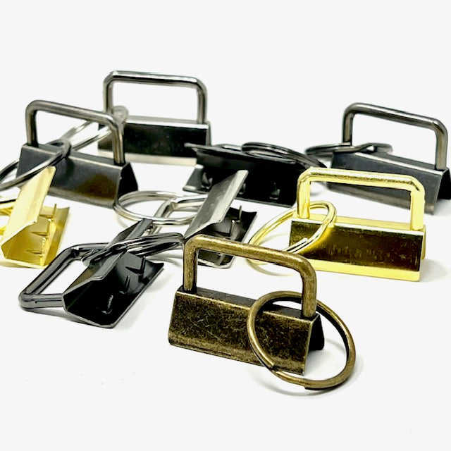 32mm key fobs-antique brass