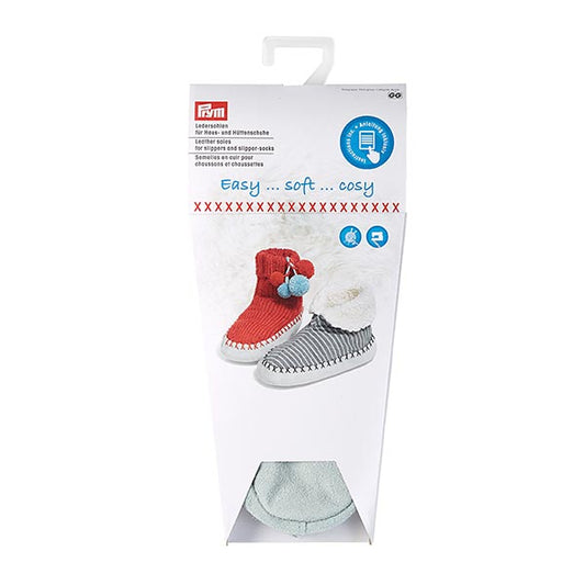 Prym Leather Slipper Socks 5 1/2 - 7 adult