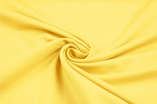 Pale Canary Yellow French Terry